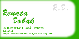 renata dobak business card