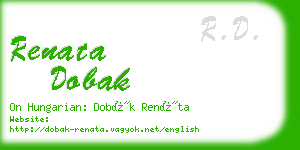 renata dobak business card